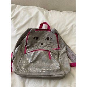 Gymboree Kitty Kids backpack Pink/Gray - Good condition